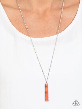 Paparazzi Jewelry Accessories - Rural Regeneration - Orange Necklace - Vintage